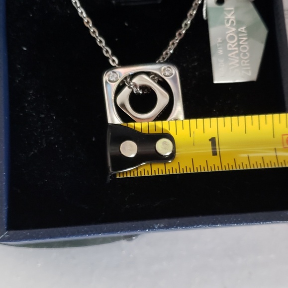 Elisa Gems Double Cubic zirconia silver necklace - Picture 6 of 7